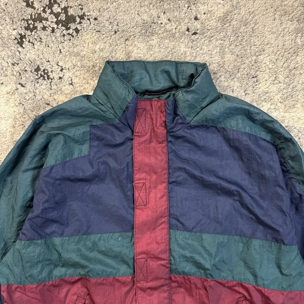 Vintage Wilson Thomas E. Wilson Colorblock Windbreaker Jacket Size Large